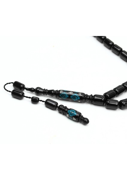 Oltu Taşı Nakkaş Kilim Desen Imameli Sade Tespih fırsatları