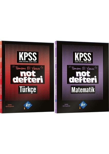 2026 Lise Ön Lisans Kpss Genel Yetenek Türkçe - Matematik Not Defteri 2'li Set