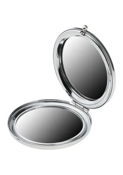 Promosyon Yuvarlak Cep Aynası Gümüş Renk