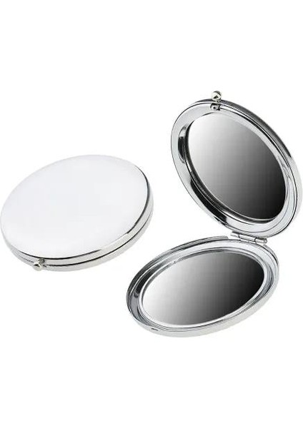 Promosyon Yuvarlak Cep Aynası Gümüş Renk modelleri