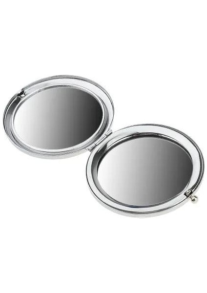 Promosyon Yuvarlak Cep Aynası Gümüş Renk indirimleri