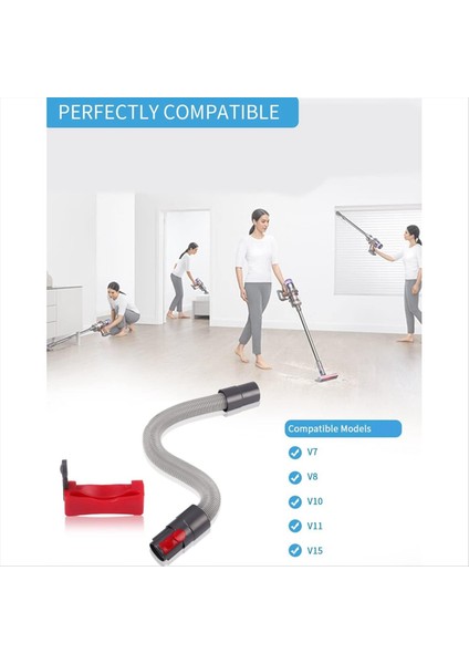 Dyson V15 V15 V11 V10 V8 V7 Vakum Süpürge, Esnek Nozul, Uzatma Hortum Anahtarı Kapağı (Yurt Dışından) modelleri