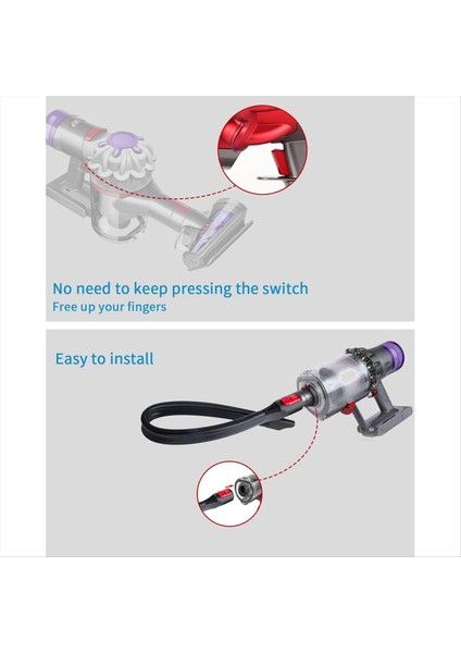 Dyson V15 V15 V11 V10 V8 V7 Vakum Süpürge, Esnek Nozul, Uzatma Hortum Anahtarı Kapağı (Yurt Dışından) fırsatları