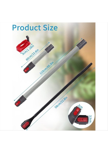 Dyson V15 V15 V11 V10 V8 V7 Vakum Süpürge, Esnek Nozul, Uzatma Hortum Anahtarı Kapağı (Yurt Dışından) indirimleri