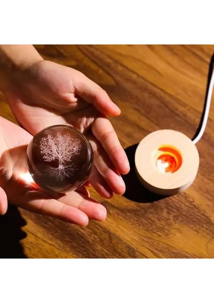 Ağaç Figürlü Plastik Altlıklı Cam Küre modelleri