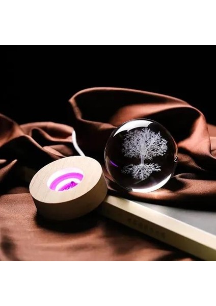 Ağaç Figürlü Plastik Altlıklı Cam Küre fırsatları