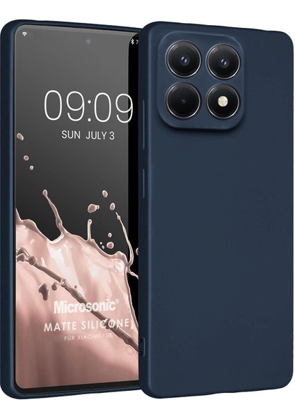 Matte Silicone Xiaomi 15T Kılıf Lacivert