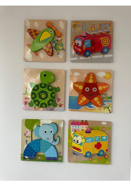 Yılbaşı Gingerbread Mini Hediye Kutusu (Çocuk) | Ahşap 3D Blok Puzzle - 1 Adet