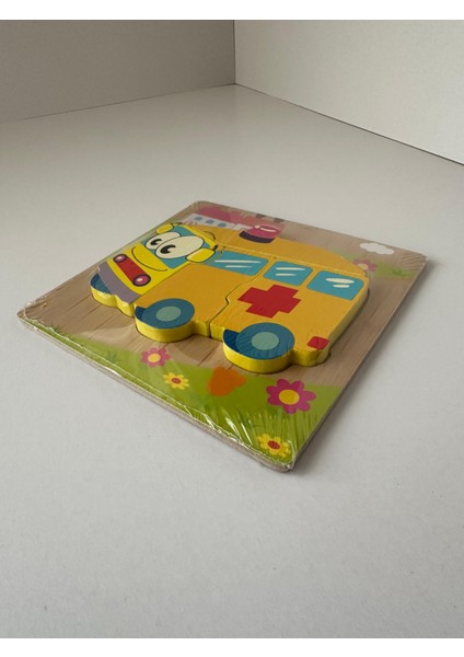 Yılbaşı Gingerbread Mini Hediye Kutusu (Çocuk) | Ahşap 3D Blok Puzzle - 1 Adet