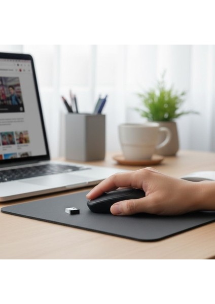 Buffer® Siyah Renkli Ergonomik Sessiz Kablosuz Mouse – USB Alıcılı, Ofis ve Oyun Için Konforlu Bilgisayar Faresi fırsatları