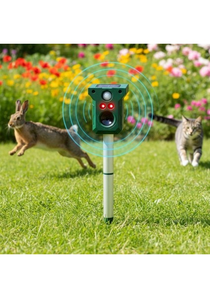Buffer® Solar Enerjili Ultrasonik Hayvan Kovucu-Su Geçirmez Bahçe Koruma Cihazı Hayvan Uzaklaştırıcı fırsatları