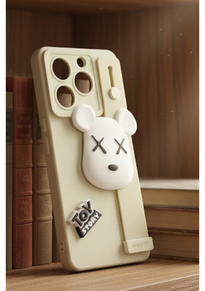 Tecno Spark 10 Pro Uyumlu Kılıf Bej Renk 3D Figürlü Darbe Emici Yumuşak Silikon Kapak fiyatları