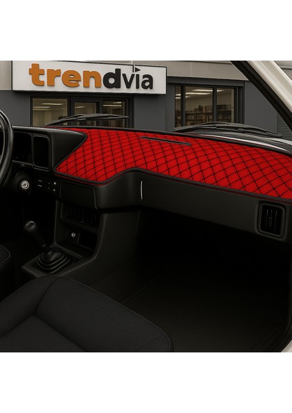 Tofaş Şahin Doğan Kartal Alçak Ön Göğüs Kırmızı-Siyah Torpido Kılıfı / Siyah-Bej Boyun Yastığı fiyatları