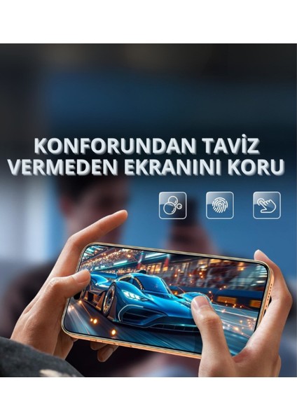 Iphone 17 Şeffaf Ekran Koruyucu Antisitatik Cam 360 Kaplama Darbelere Dayanıklı Esnek Cam Hd Görüntü Kalitesi