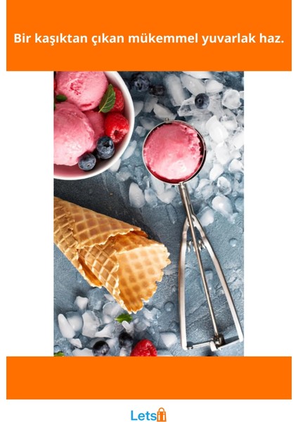 Ergonomik Dayanıklı Çelik Dondurma Kaşığı fiyatları