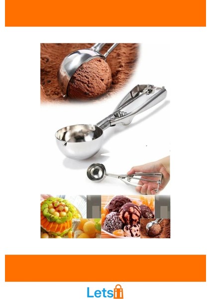 Ergonomik Dayanıklı Çelik Dondurma Kaşığı modelleri