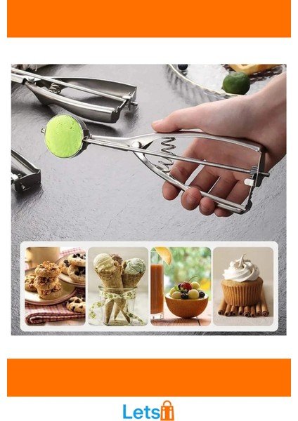 Ergonomik Dayanıklı Çelik Dondurma Kaşığı fırsatları