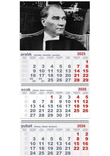 2026 Gemici Duvar Takvimi Atatürk fırsatları