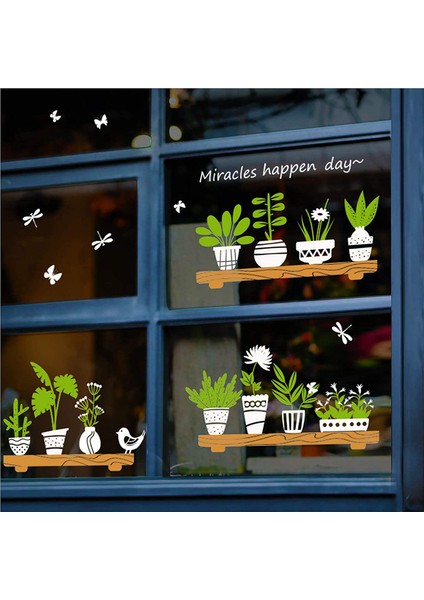 Cam Etiket Küçük Taze Bitkiler Tip A (Yurt Dışından)