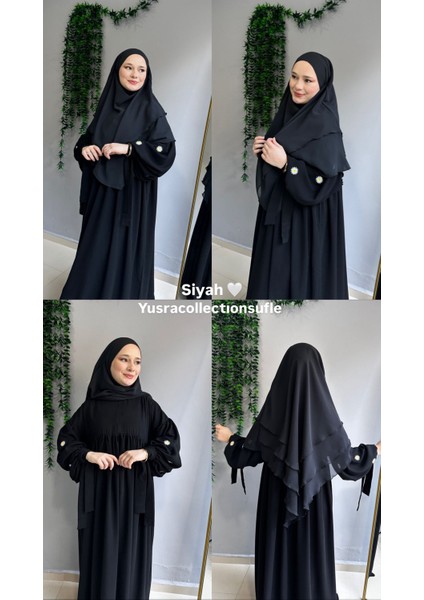 Papatya Nakışlı Liza Elbise ve Kısa Sufle 2 'li Takım fırsatları