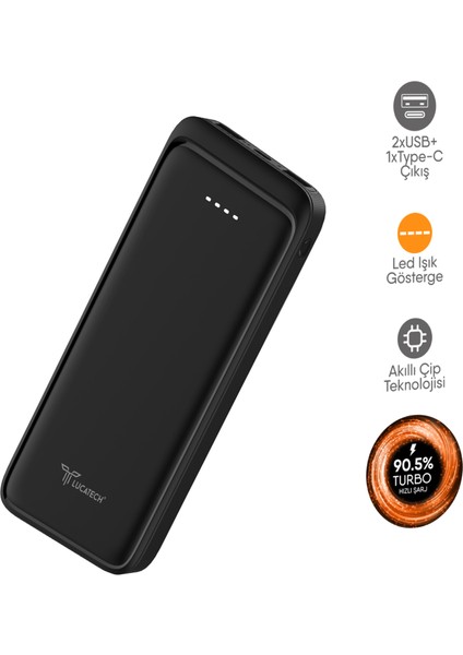 Xiaomi Mi 10 / 10 Lite Zoom / 10T / 10T Lite / 10T Pro Uyumlu 15.000 Mah 48W Turbo Powerbank modelleri