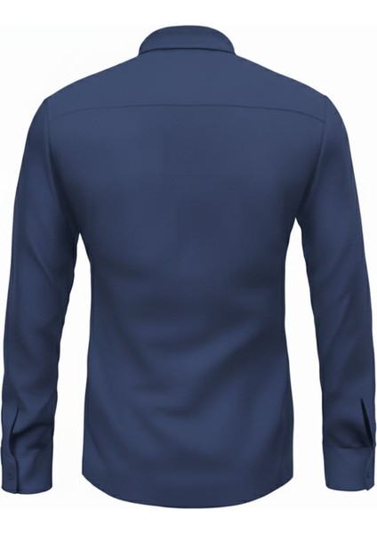Dar Kesim Slimfit Saten Mevsimlik Cepsiz Uzun Kollu Kol Düğmesi Takılabilen Erkek Gömlek fırsatları