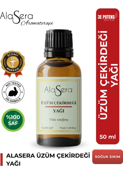 Üzüm Çekirdeği Yağı 50 Ml Saf