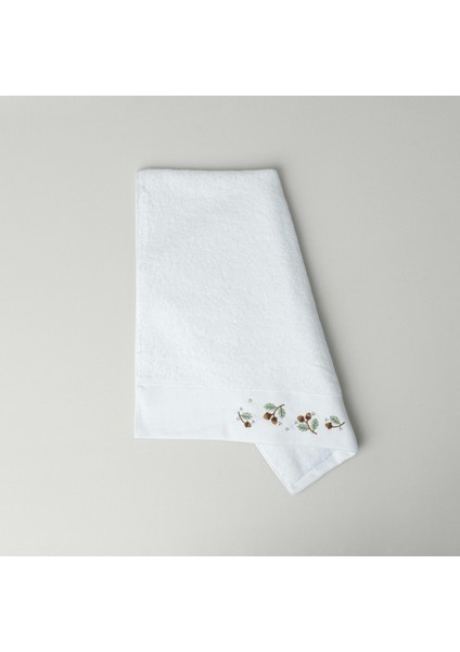 Chestnut Pamuk 50X85 cm Yüz Havlusu Beyaz