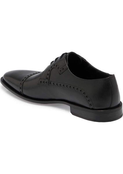 Siyah Hakiki Deri Erkek Klasik Ayakkabı - E24S1AY57107-A43