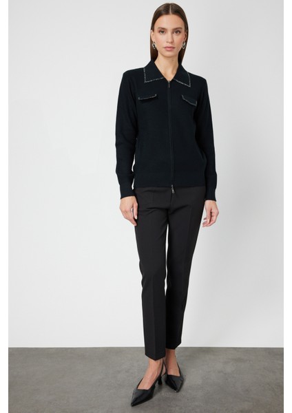 Taş Işlemeli Triko Hırka 65926 fırsatları