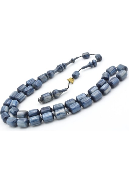 Usta Işi Imzalı Kapsül Kesim Lacivert Katalin Tesbih modelleri