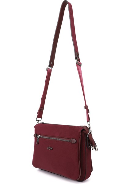 Kadın Bordo Süet Uzun Askılı Omuz Çantası modelleri