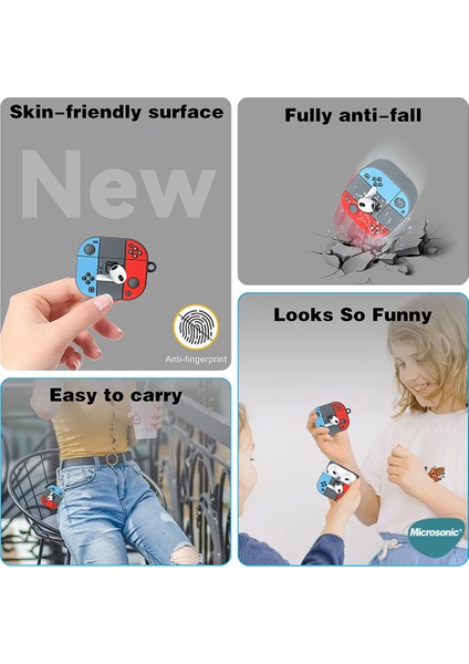 Airpods Pro 3 Kılıf Cartoon Figürlü Silikon Crtn-Fgr-Stch-Mvi