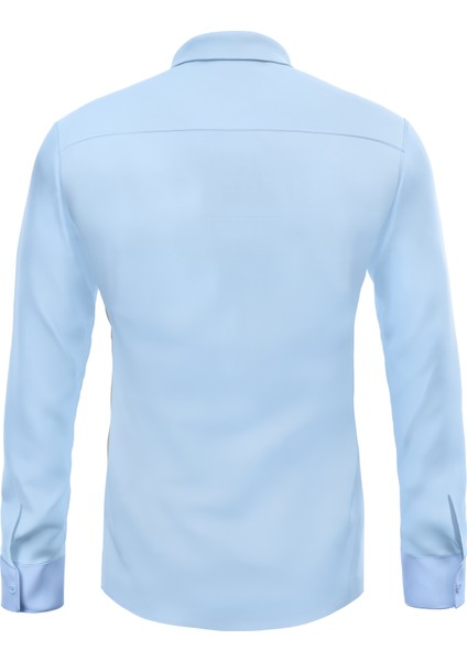 Dar Kesim Slimfit Saten Mevsimlik Cepsiz Uzun Kollu Kol Düğmesi Takılabilen Erkek Gömlek fırsatları