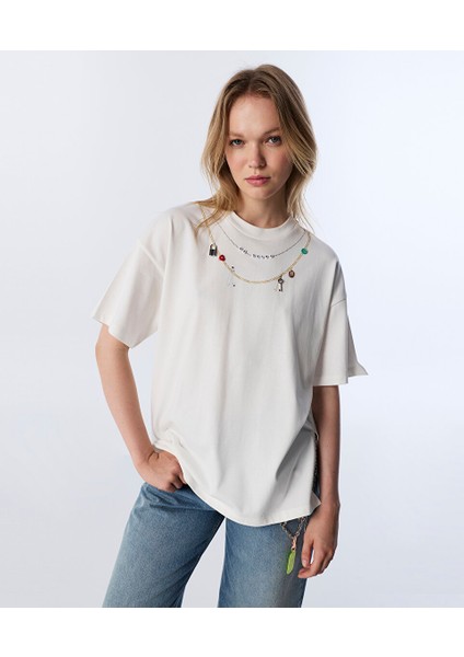 Zincir Aksesuarlı Tişört TW6250070121018 fiyatları