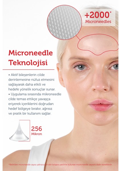Microneedle Teknolojili Sıkılaştırıcı & Ince Çizgi Karşıtı Alın Bölgesi Patch modelleri