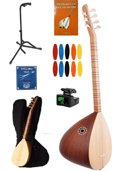 Maun Ağacı Mat Uzun Sap Bağlama Seti