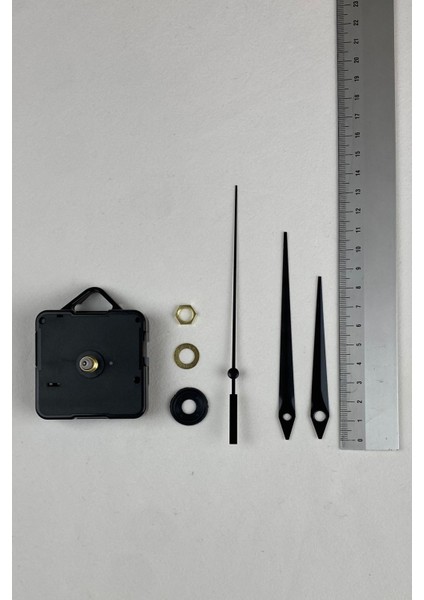 Saat Mekanizması, Akar Sessiz Duvar Saati Mekanizması, 14 mm Şaft (Set) Askılı fırsatları