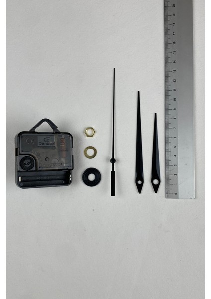 Saat Mekanizması, Akar Sessiz Duvar Saati Mekanizması, 14 mm Şaft (Set) Askılı indirimleri