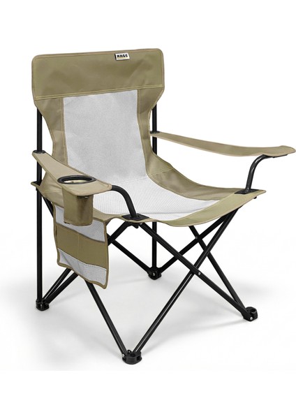 Kamp Sandalyesi, Outdoor, Plaj ve Piknik Için Katlanır Kamp Sandalyesi, Standart Boy - Yeşil