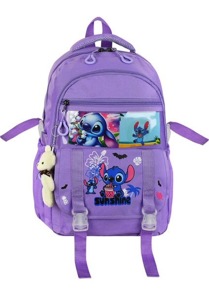 Kore Model Suya Dayanıklı Kız Çocuk Ilkokul Çantası Termal Beslenme ve Kalemlik