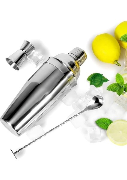 Kokteyl Shaker Seti 3 Parça