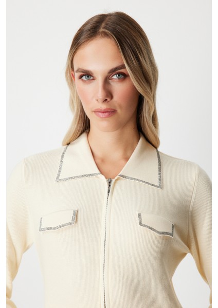 Taş Işlemeli Triko Hırka 65926 modelleri