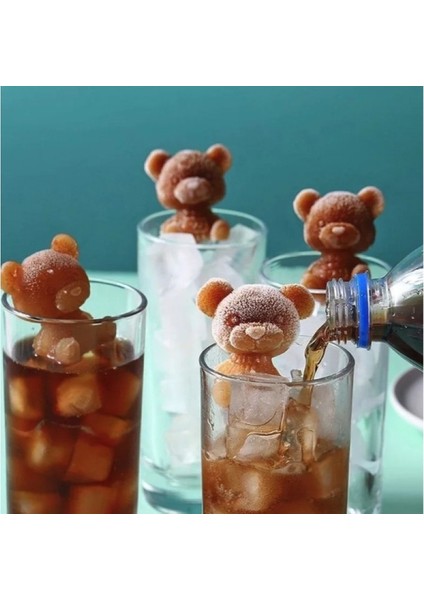 Ayı Şekilli Silikon Buz Kalıbı fırsatları