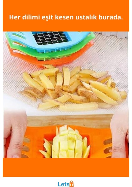 Pratik Patates Kesme Aleti Hızlı ve Düzenli Kesim Aracı fiyatları