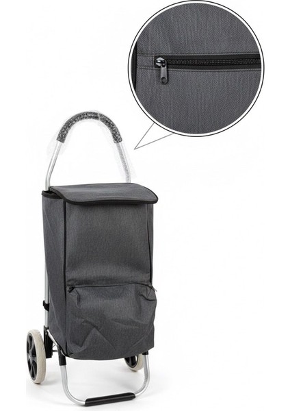 Buzluklu Termal Pazar Arabası – Katlanabilir Alüminyum Şase, Büyük Hacim, Sessiz Tekerlek modelleri