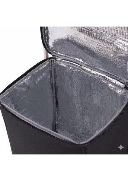 Buzluklu Termal Pazar Arabası – Katlanabilir Alüminyum Şase, Büyük Hacim, Sessiz Tekerlek fırsatları