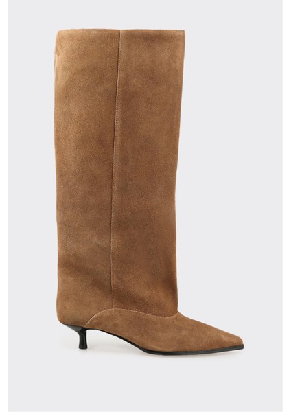 Taba Deri Kadın Çizme