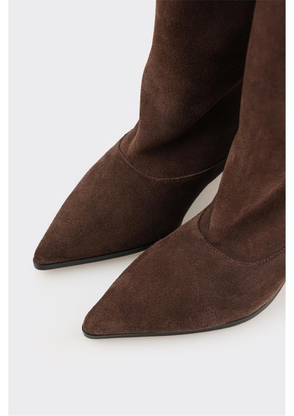 Kahve Deri Kadın Çizme fırsatları