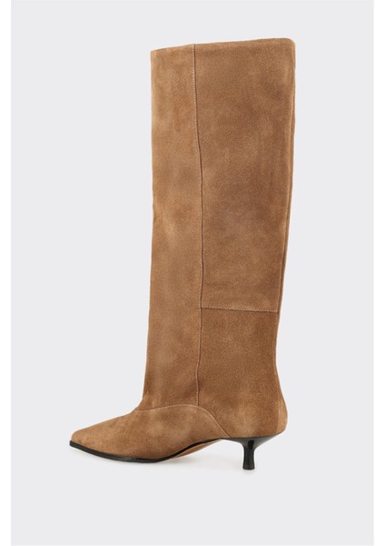 Taba Deri Kadın Çizme modelleri